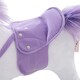 image 8 of HOMCOM Kids Plush Ride-On Unicorn, with Realistic Sounds, Handlebar, Purple