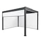 image 1 of Anthracite Aluminium Pergola With White Blinds - 3m x 4m