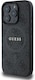 image 1 of Guess PU Leather 4G Coloured Ring Case with MagSafe for iphone 16 Pro 6.3 Black - GUHMP16LG4GFRK