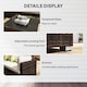 image 6 of Outsunny 8pc Rattan Sofa Garden Furniture Aluminium Outdoor Patio Set Brown
