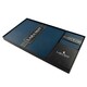 image 1 of Lara-May Set of 6 Royal Blue Recycled Leather Placemats & 6 Leather Coasters