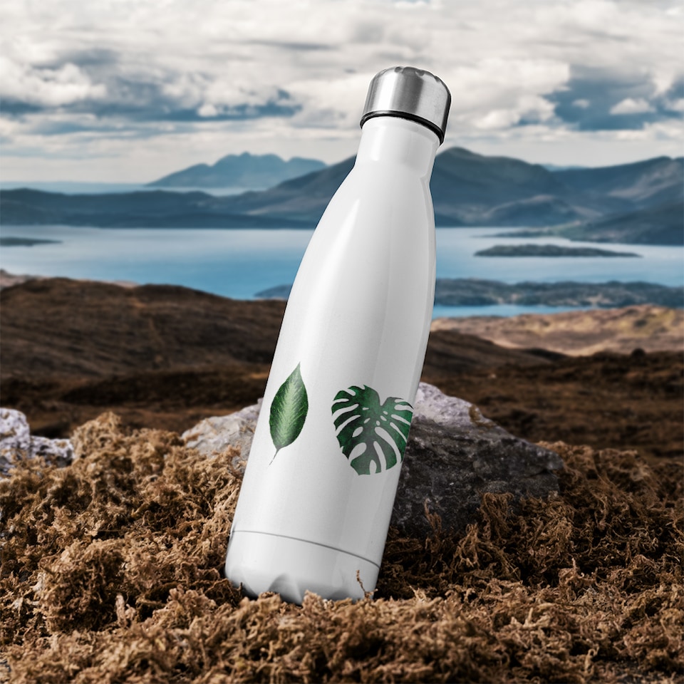 image 1 of leaves selections Designer Stainless Steel Bottle | Multi | 500ml