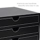image 5 of PVC Black Desktop Organizer 31.8 x 24 x 19.8cm