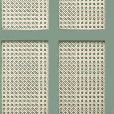 Fine Decor Cane Panel Wallpaper - Beige/Sage Green - 10m x 52cm Brown