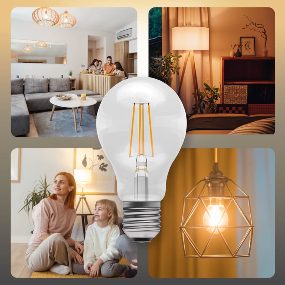 image 1 of BELL Lighting E27 LED Filament GLS Warm White 7W Energy Saving Light Bulb