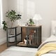 image 2 of PawHut Dog Crate Furniture with Anti-Chew Resistant Mesh for Medium Dogs 