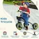 image 3 of AIYAPLAY Trike W/ Adjustable Seat Basket, Kids Tricycle for 2-5 Years Old, Black