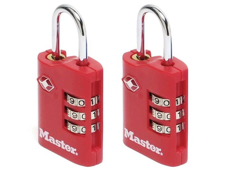 Master Lock Tsa Combination Zinc Padlocks 3 Digit 30Mm X 2 | Multi
