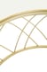 image 4 of Interiors by Premier Luxurious Gold Coffee Table, Gold Metal and Glass Coffee Table, Geometric Metal Base Modern Coffee Table | Gold
