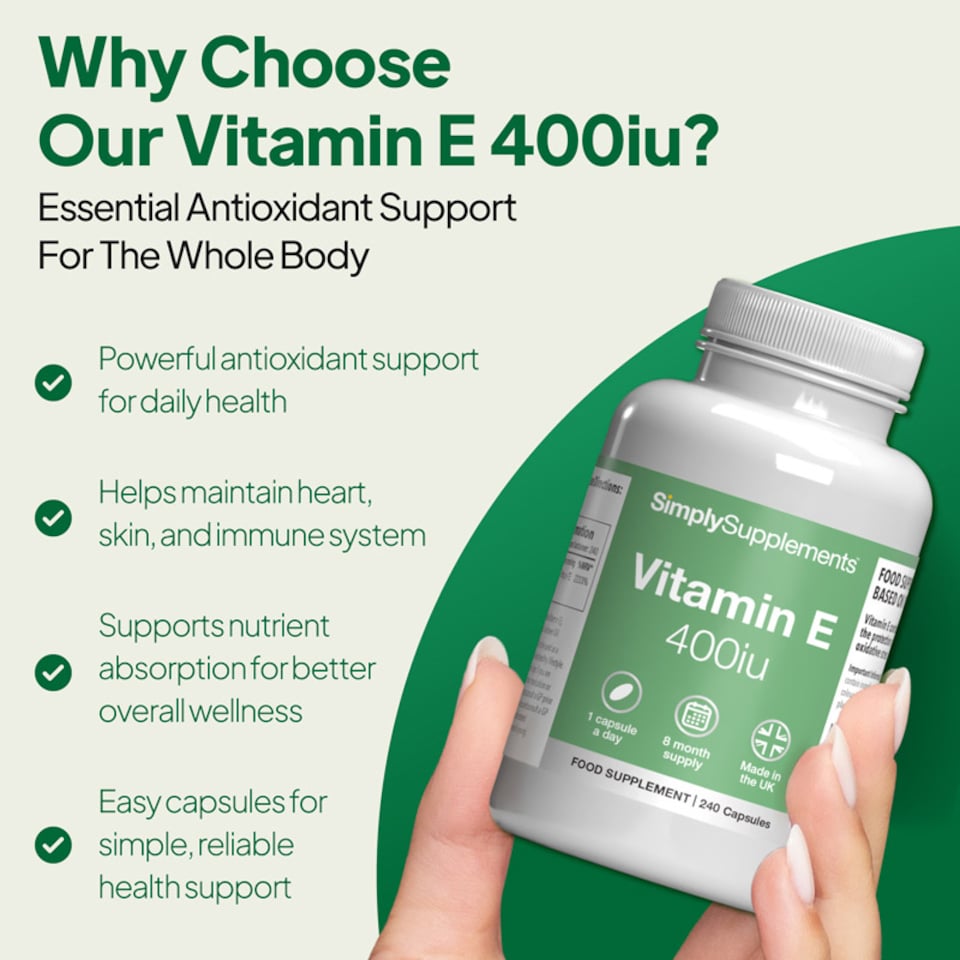 image 1 of Vitamin E Capsules 400iu