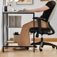 image 7 of Vida Designs Brooklyn Computer Desk 2 Shelves Home Office Workstation, Grey