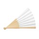 image 3 of MidOcean Fanny Bamboo Handheld Fan - White - One Size