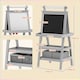 image 7 of AIYAPLAY Double-Sided Art Easel for Kids w/ Paper Roll, Storage Baskets Grey