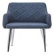 image 1 of Interiors By Premier Dark Grey And Chrome Dining Chair, Armchair For Hallway, Decent Decorative Chair, Mid-century Lounge Chair Grey