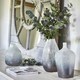 image 3 of Verre Stem Frosted Vase Blue