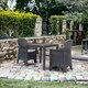 image 2 of Plastic Anthracite Garden Table Chair Set | Black | 3