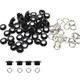image 1 of 4mm Brass Eyelets with Washers for Arts & DIY Projects - 100 Pcs