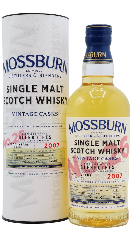 Glenrothes - Mossburn Vintage Cask Batch No. 26 2007 11 year old Whisky