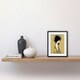 image 2 of Klimt Style Woman Colourful Shawl Painting 9x7" Black Framed Wall Art Print