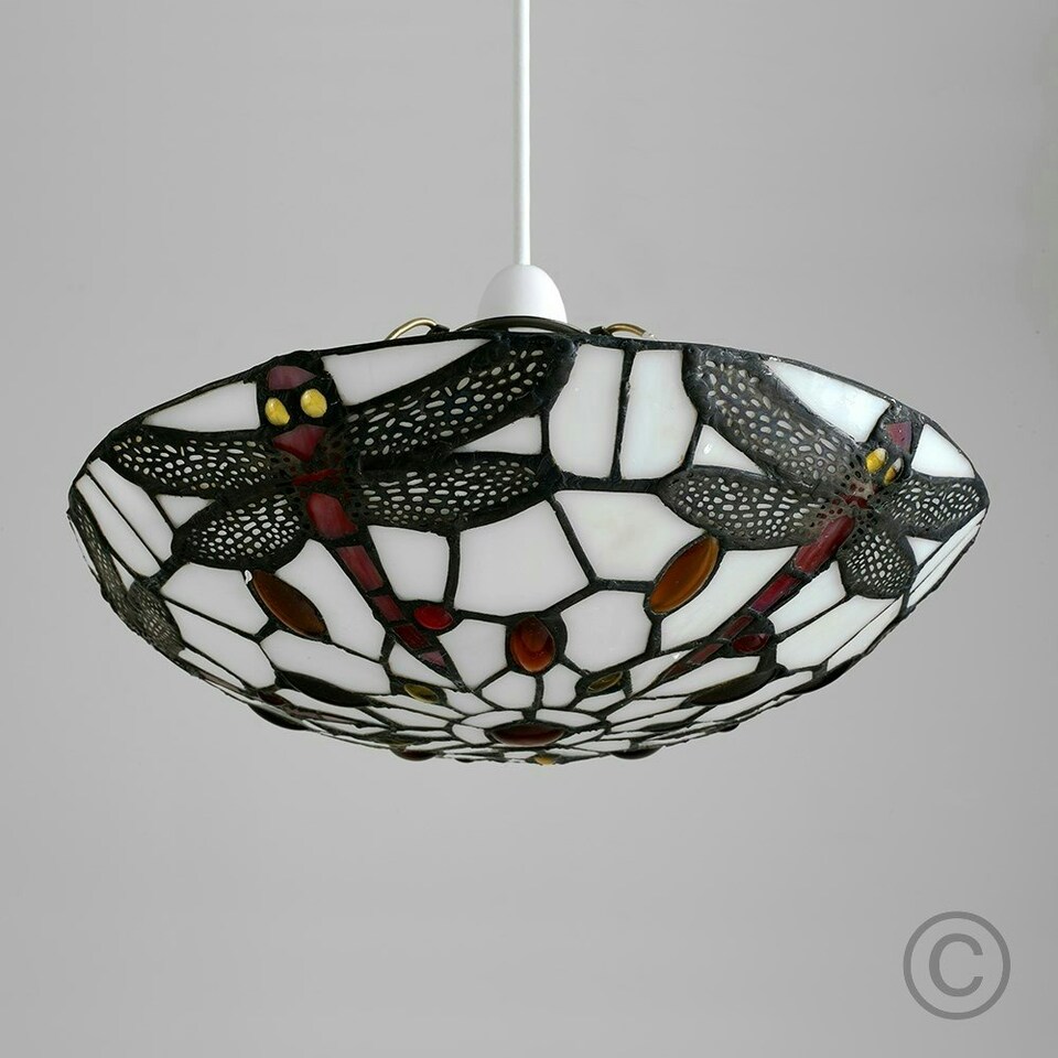 image 1 of ValueLights Tiffany Style Multicolour Ceiling Pendant Shade