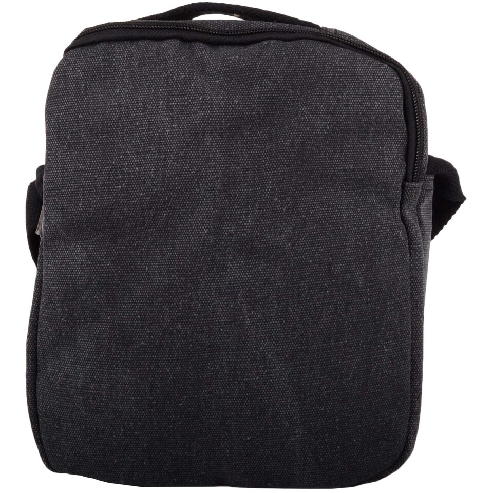image 1 of Lorenz Canvas Work / Travel / Holiday / Summer Shoulder / Messenger Bag | Black | Black