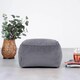 image 1 of Amara Velvet Bean Bag Pouffe Charcoal Grey | Grey | Charcoal Grey | 1
