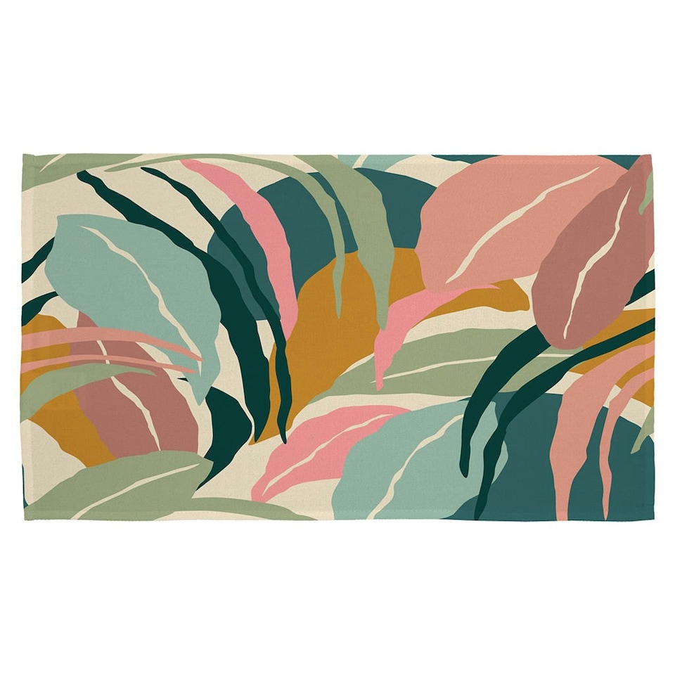 image 1 of artistic abstract leaves (Kitchen Towel)