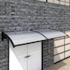 image 3 of Living and Home Window Door Awning Canopy with Brackets - 190cm Clear