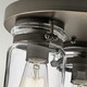 image 3 of Brinley 3 Light Flush Mount Ceiling Light Brushed Nickel, E27