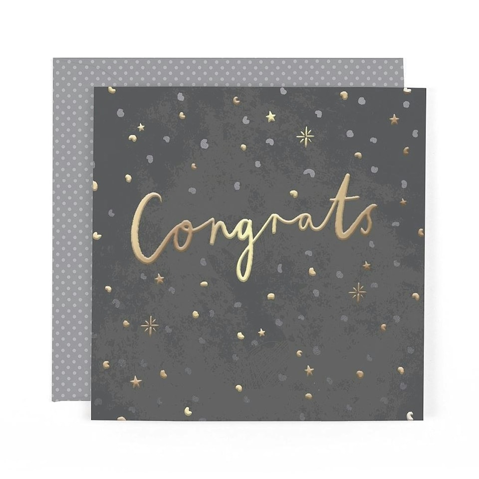 image 1 of Stunning Luxury Foiled Well Done Congratulations Card