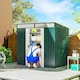 image 7 of Outsunny 6.5x4FT Garden Shed Lockable Metal Tool Shed Green