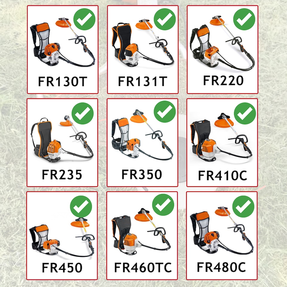 image 1 of SPARES2GO Trimmer Head Spool for Stihl FR130 FR220 FR235 FR350 FR450 Back Pack Brushcutter 10mm