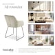 image 7 of Dining Chair Jeane - velvet look, cantilever frame - Set of 2 Cream | Velvet Cream/Black