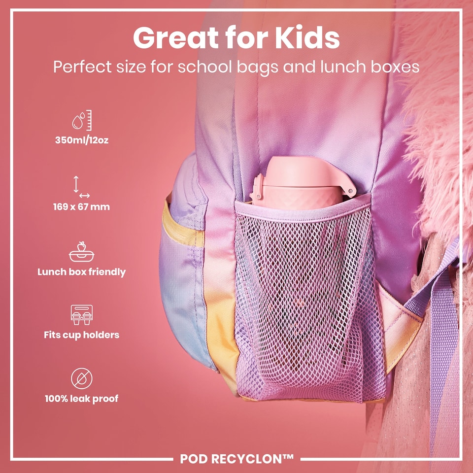 image 1 of Leak Proof Kids Water Bottle, BPA Free, 350ml (12oz) | Pink | Koalas | One Size