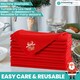 image 4 of 1pc Christmas Table Napkin Set with Festive Jingle Bell Embroidery - 20 Inch