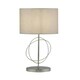 image 2 of Jiji Polished Chrome & Grey Table Lamp Chrome
