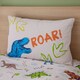 image 3 of Prehistoric Dinosaurs Reversible Duvet Cover Set | Cream | Natural | Double