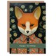 image 1 of Floral Shirt Cute Fox Him Her Birthday Card