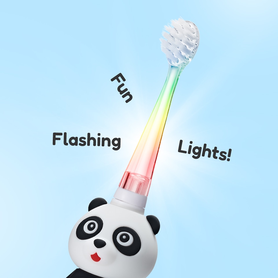 image 1 of Brush Baby WildOnes Panda Kids Electric Rechargeable Toothbrush
