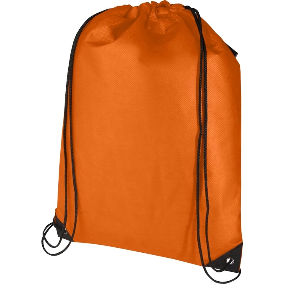 image 1 of Evergreen Recycled 5L Plain Drawstring Bag - Orange - One Size