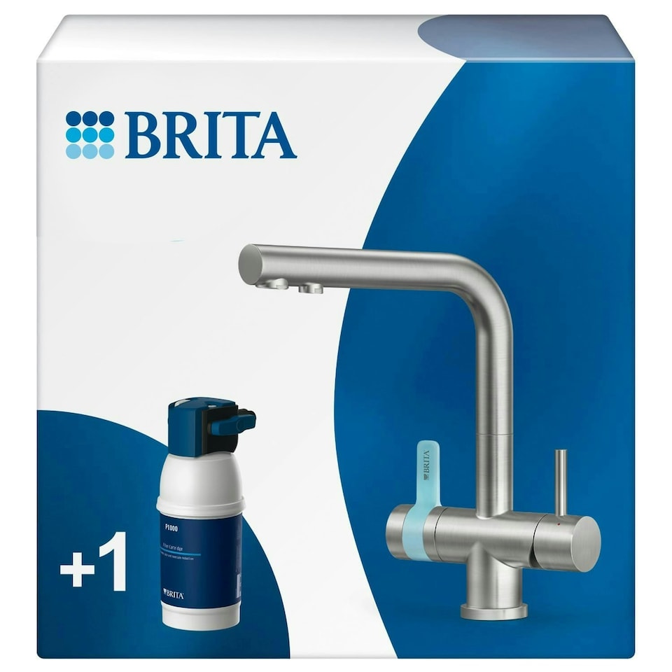 image 1 of BRITA mypure P1 Water Filter Kitchen Tap - Rectangle - Includes 1x BRITA P1000 Cartridge