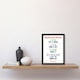image 2 of Colourful Funny Bathroom Toilet Rules Sign A4 Black Framed Wall Art Print
