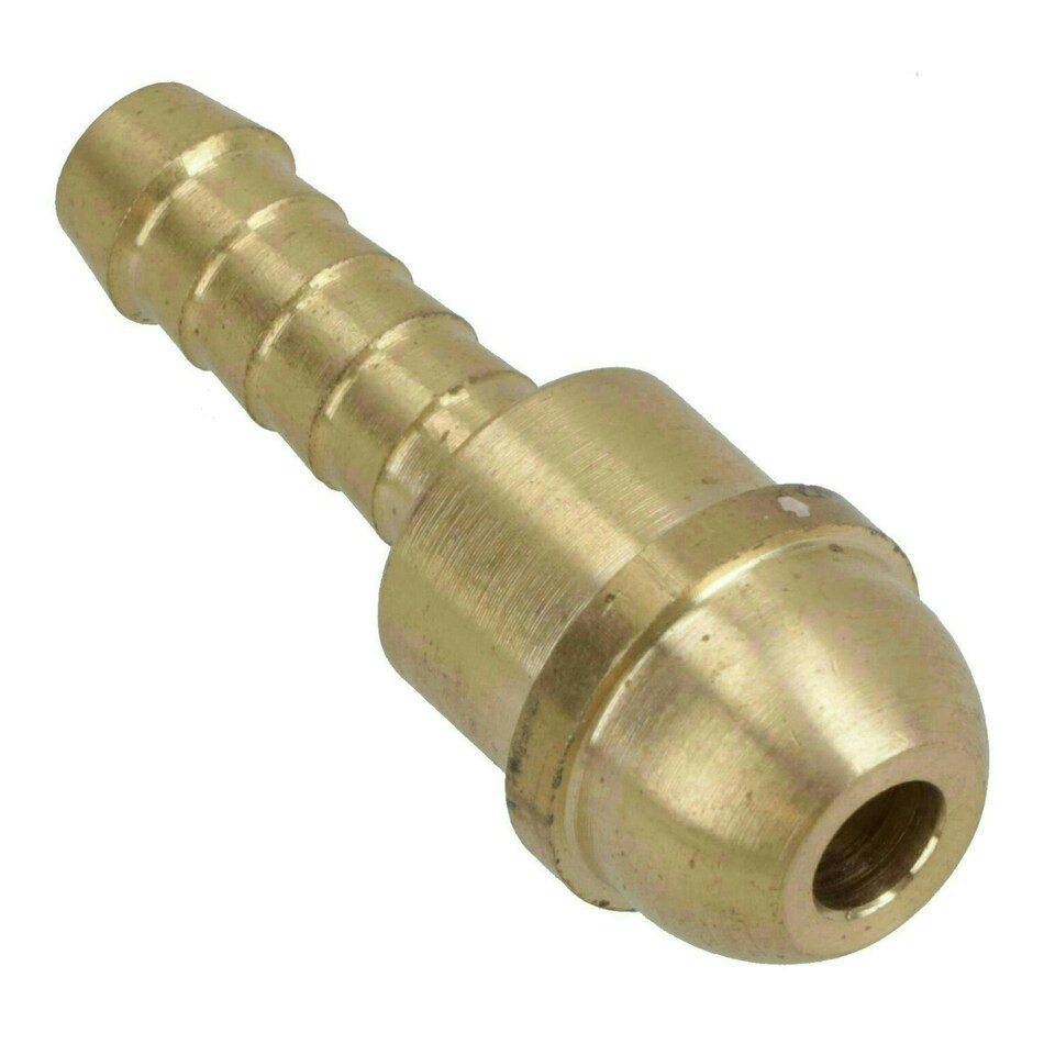 image 1 of Welding Gas Hose Connector 1/4 Hose Tail with 3/8 BSP Right Handed Thread 1pc