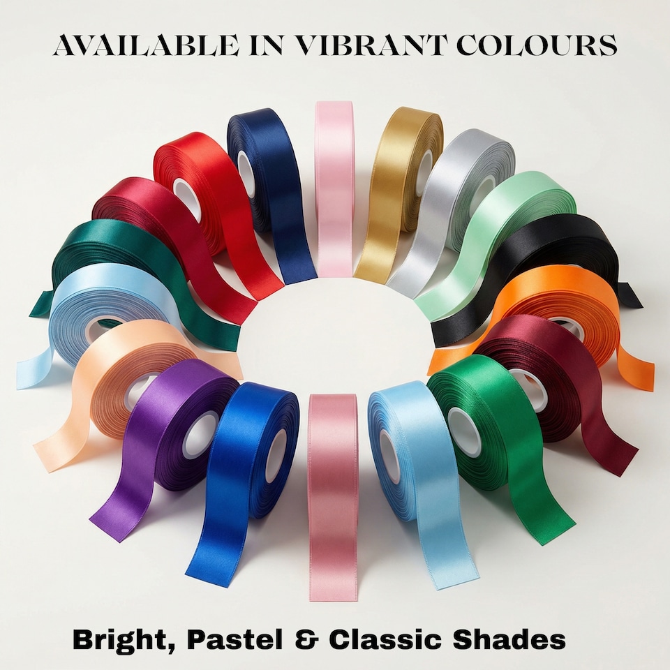 image 1 of Satin Ribbon for Fabric & Gift Wrapping - 6mm x 25 Metres