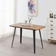 image 2 of Rocco LUX Dining Table Single, Light Walnut Brown | Oak