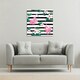image 2 of Floral Flamingos (Canvas Print) 90 x 90 x 4cm