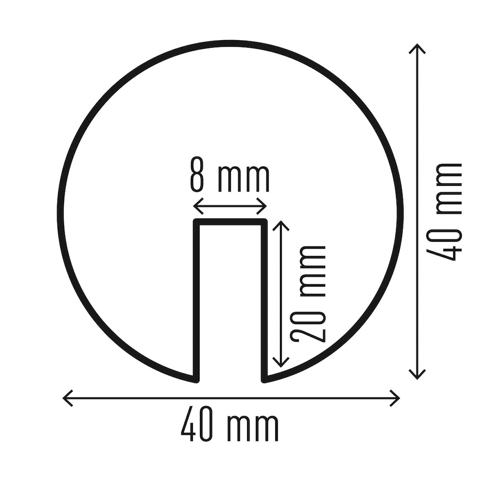 image 1 of Durable Clamp On Warning Edge Impact Protection Profiles E8R | 1 Metre