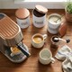 image 3 of Harbour Housewares 3pc Tea Coffee Sugar Canister Set - Round Metal Airtight Kitchen Canister Tin Pots