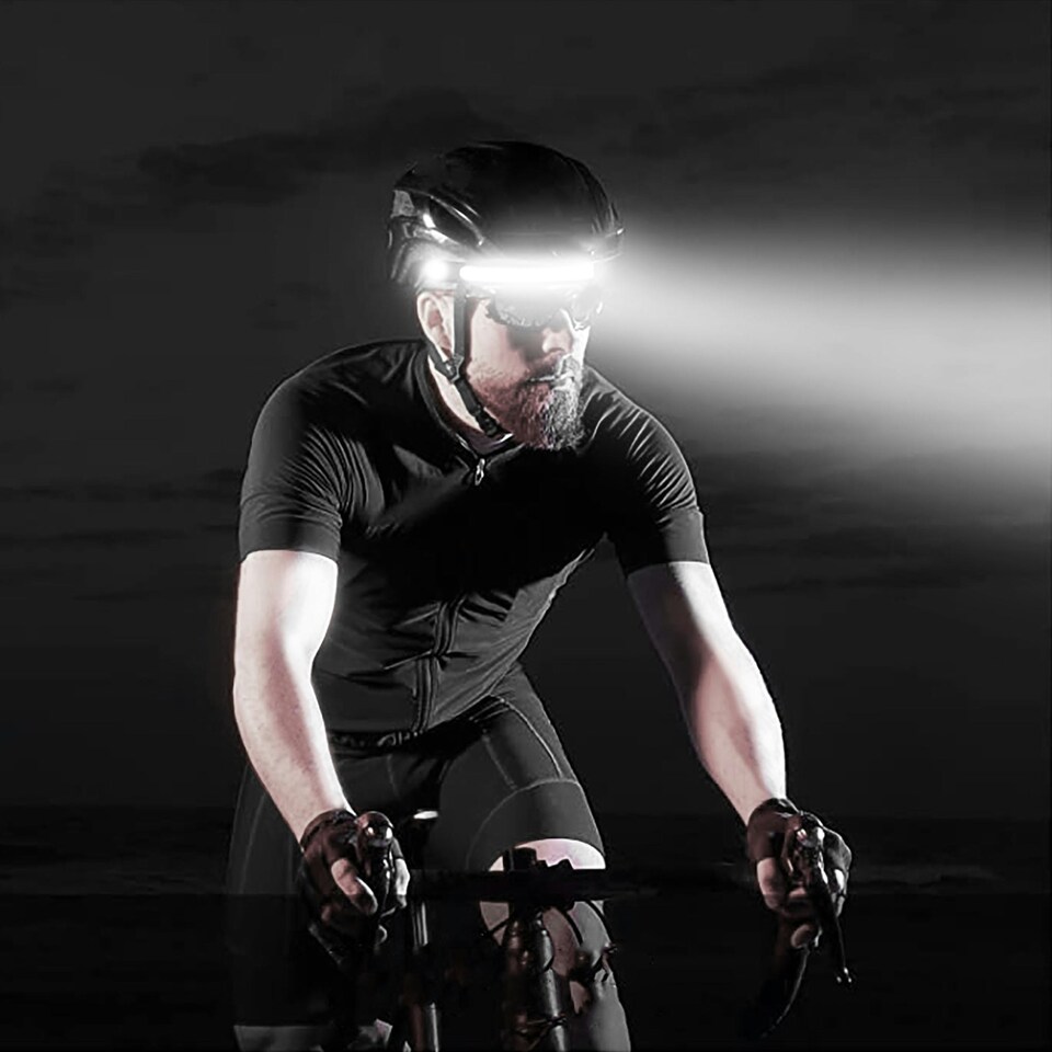 image 1 of Goodyear LED Head Torch Rechargeable Headlamp COB Motion Sensor Waterproof Light