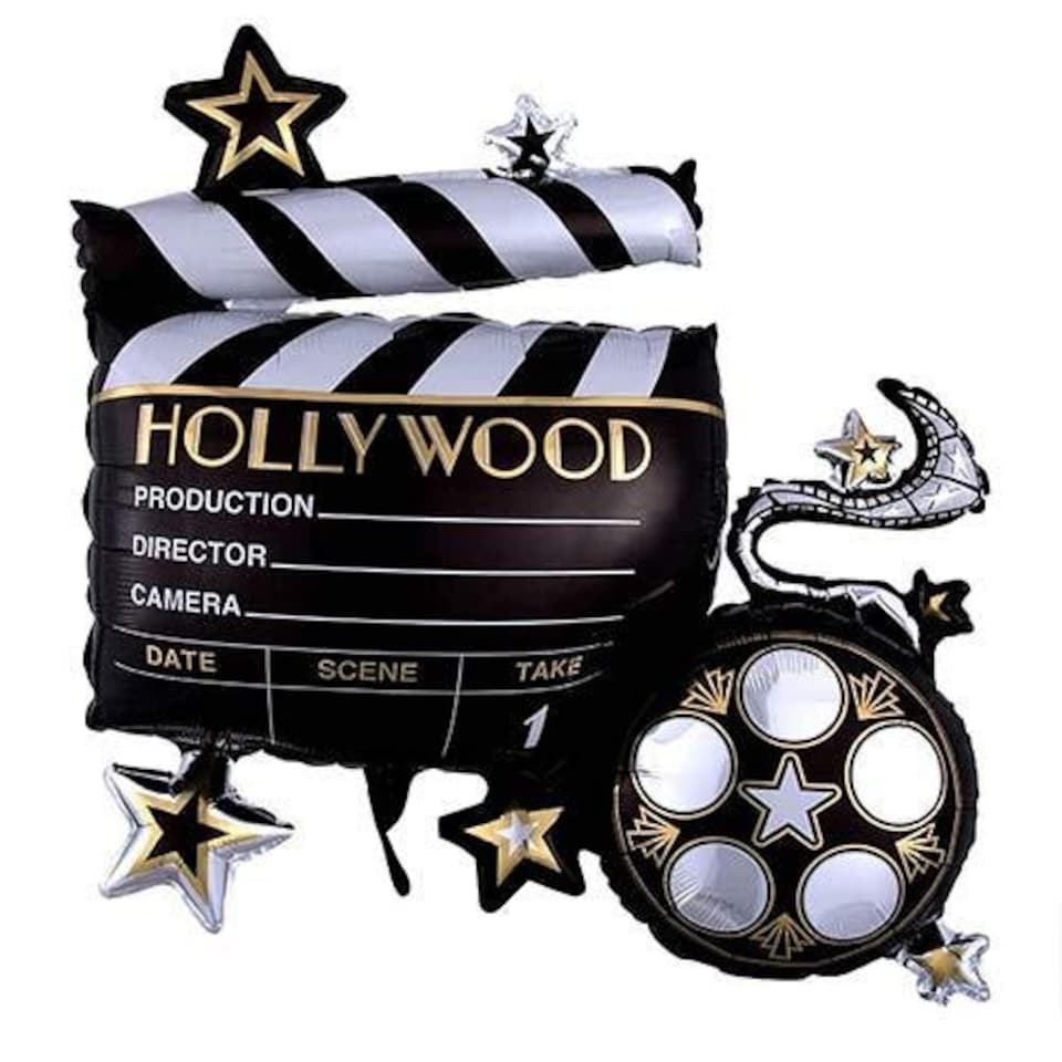 image 1 of Hollywood Helium Foil Giant Balloon 76cm / 30 in Black
